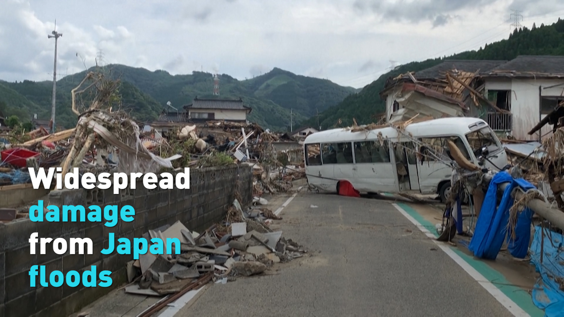 Over 50 dead as devastating floods and landslides hit Japan - CGTN