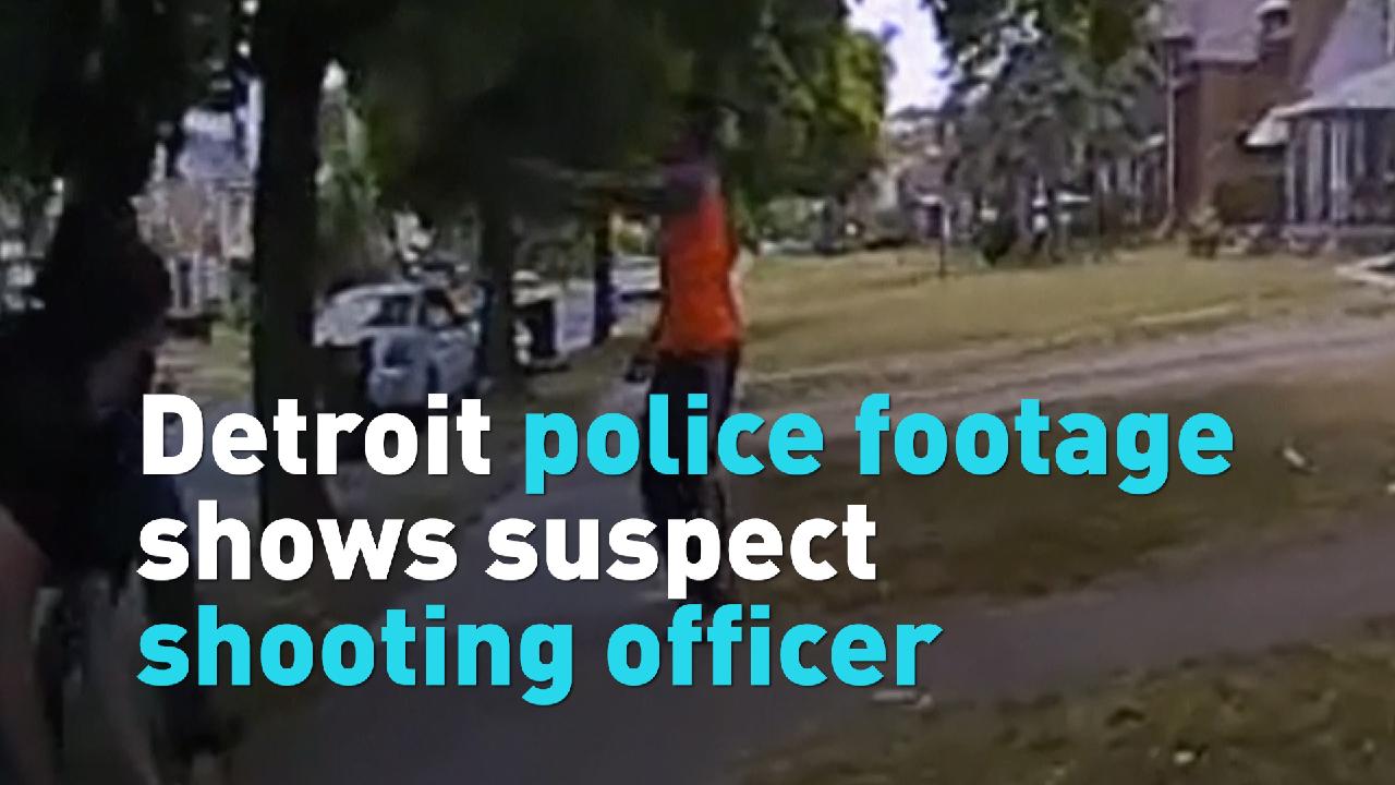 Detroit police footage shows suspect shooting officer - CGTN