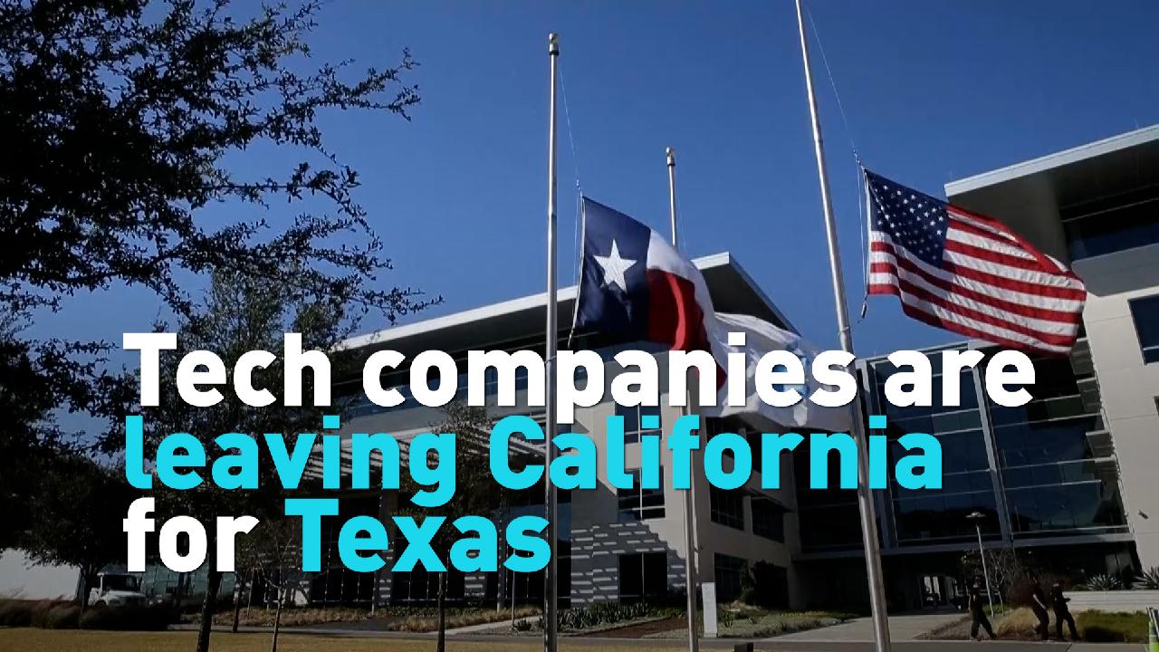 Tech companies are leaving California for Texas CGTN