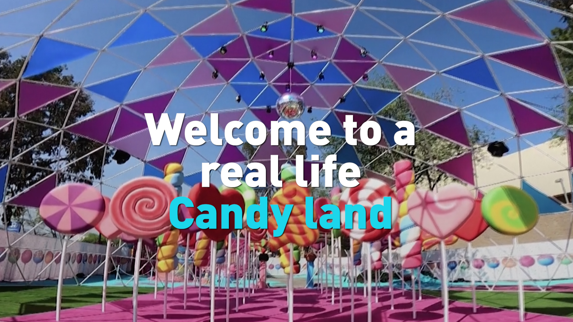 Candy themed amusement park