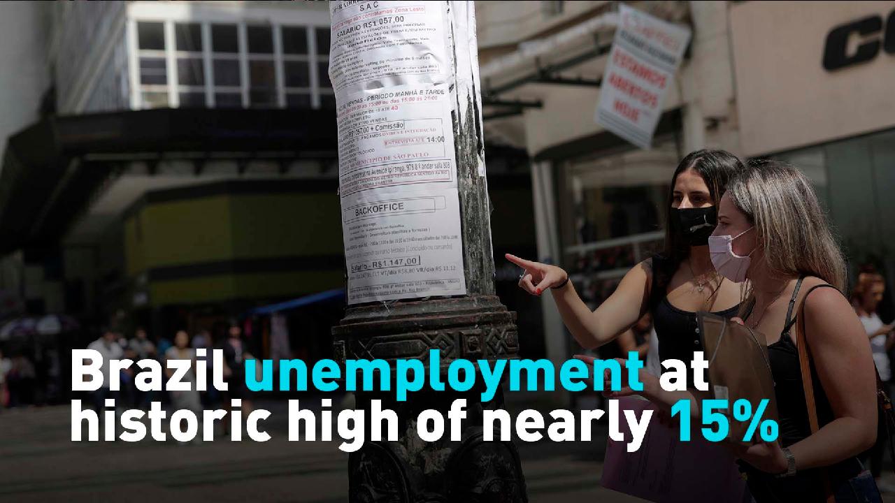 Brazil unemployment at historic high of nearly 15 CGTN
