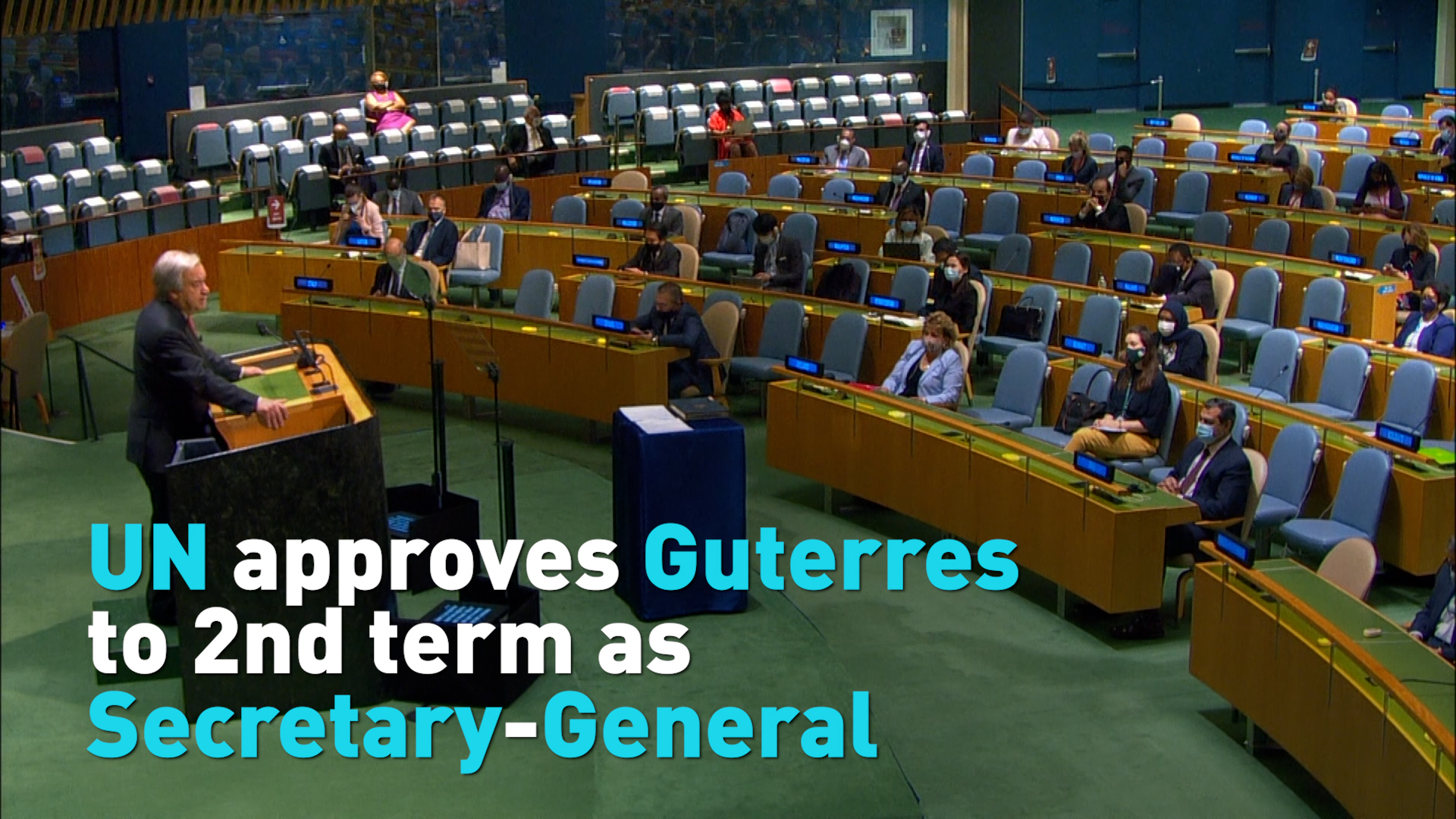 Un Approves Guterres To Second Term As Secretary General Cgtn