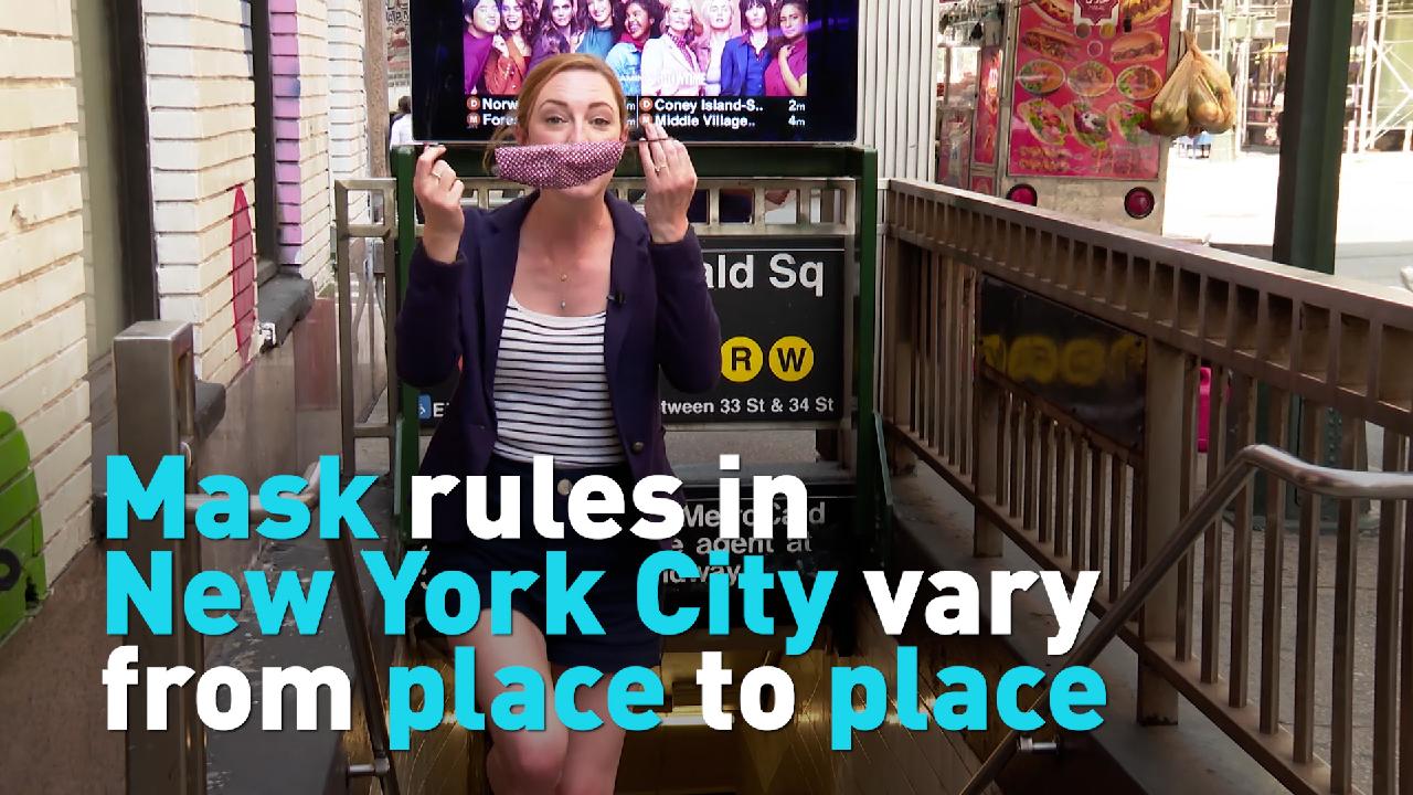 Mask rules in New York City vary from place to place - CGTN