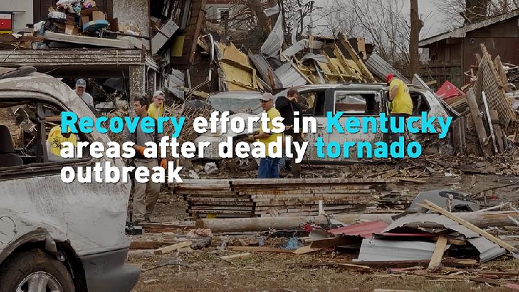 Recovery efforts in Kentucky areas after deadly tornado outbreak - CGTN