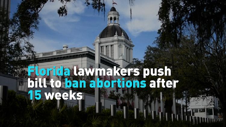 Florida lawmakers push bill to ban abortions after 15 weeks - CGTN