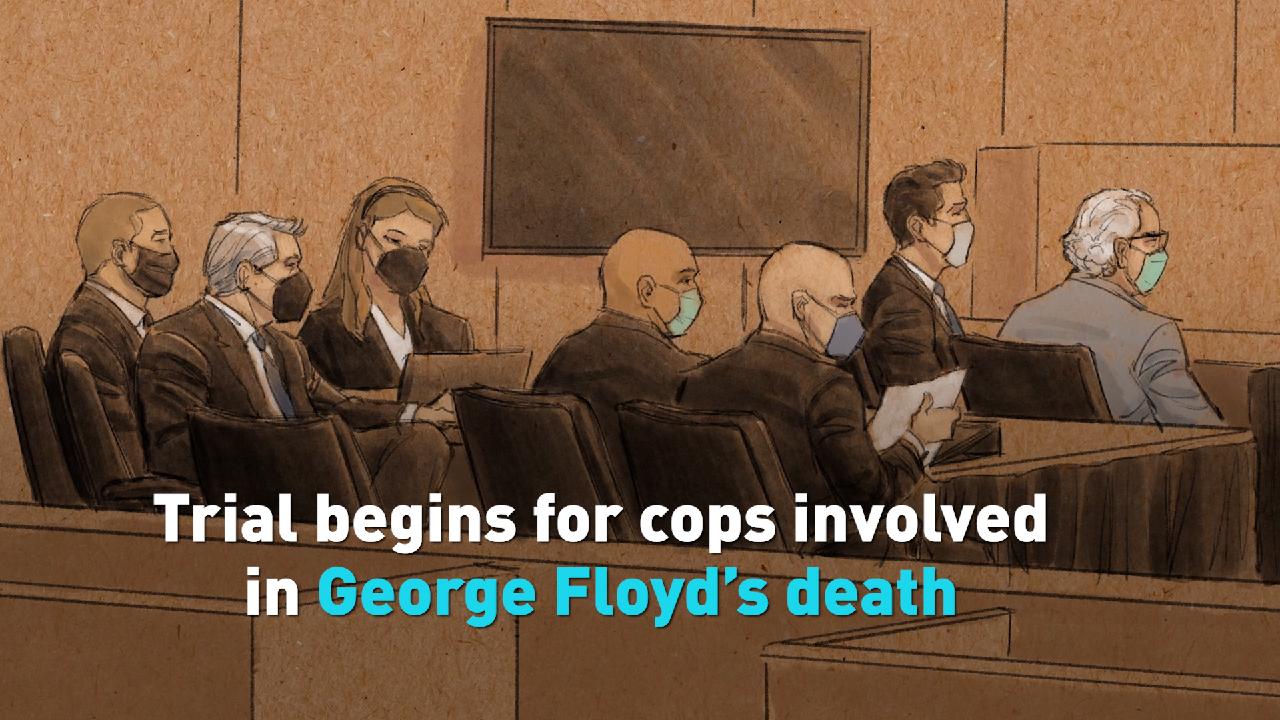 Trial begins for three former cops involved in death of George Floyd - CGTN
