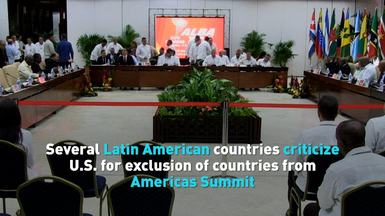 U.S. decision to exclude some nations from Americas Summit draws ire CGTN