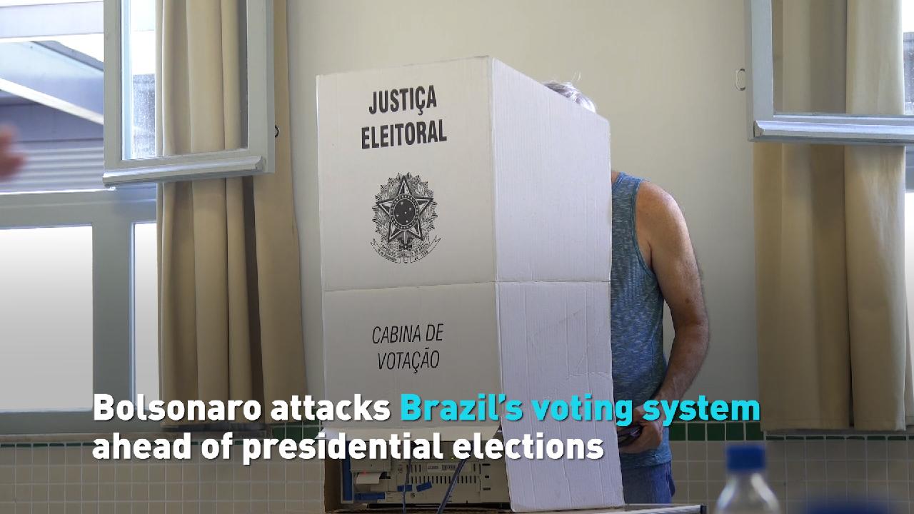 Bolsonaro Attacks Brazil's Voting System Ahead Of Elections - CGTN