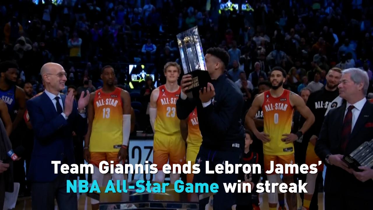 Team Giannis ends Lebron James' NBA All-Star Game win streak - CGTN