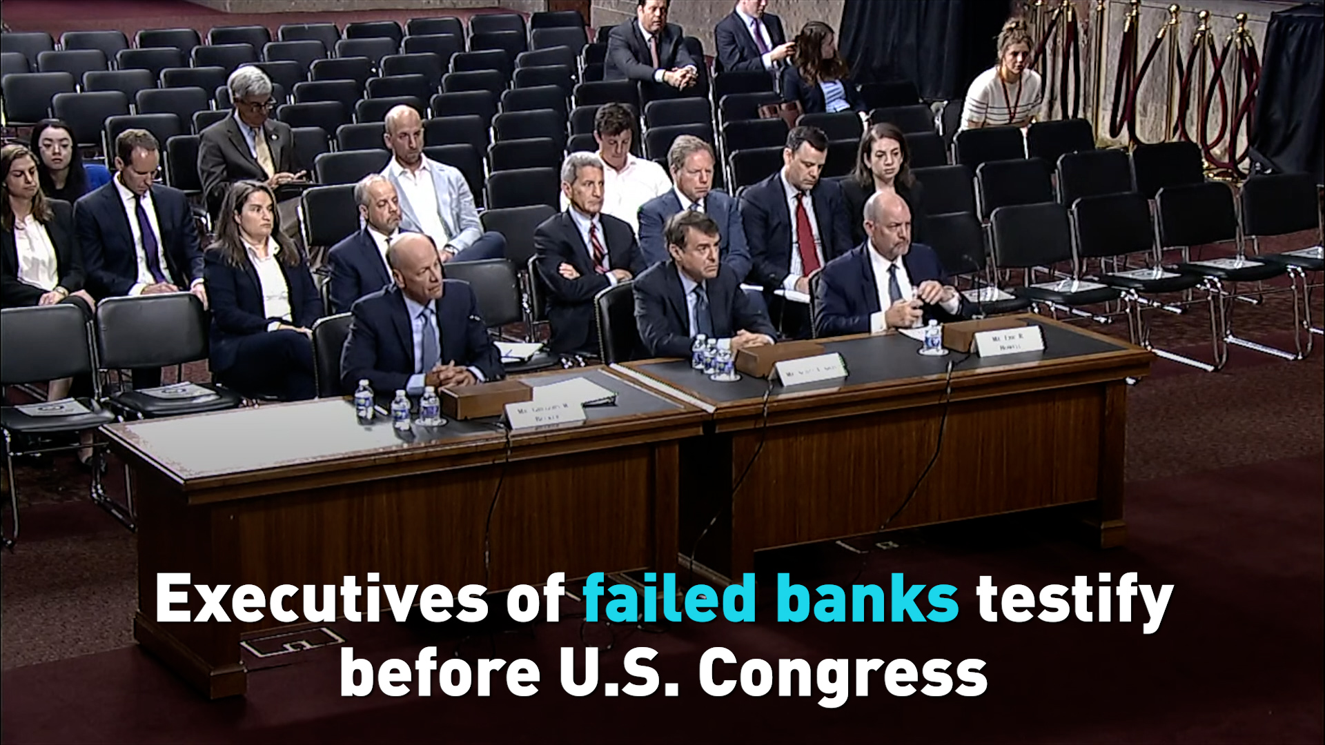 Executives of failed banks testify before U.S. Congress CGTN