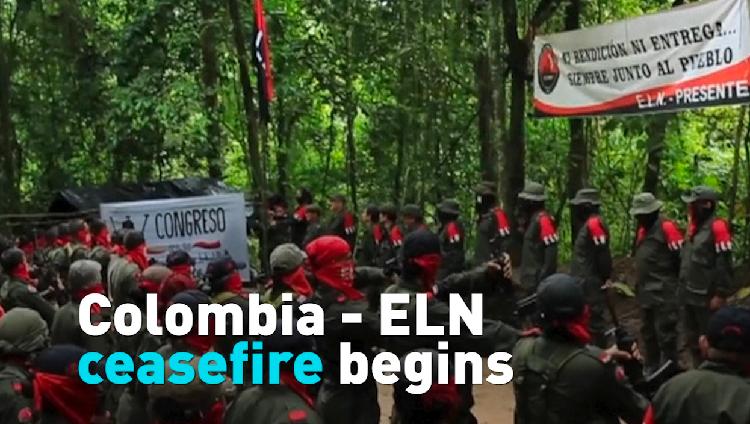 Ceasefire Begins Between Colombia And ELN - CGTN