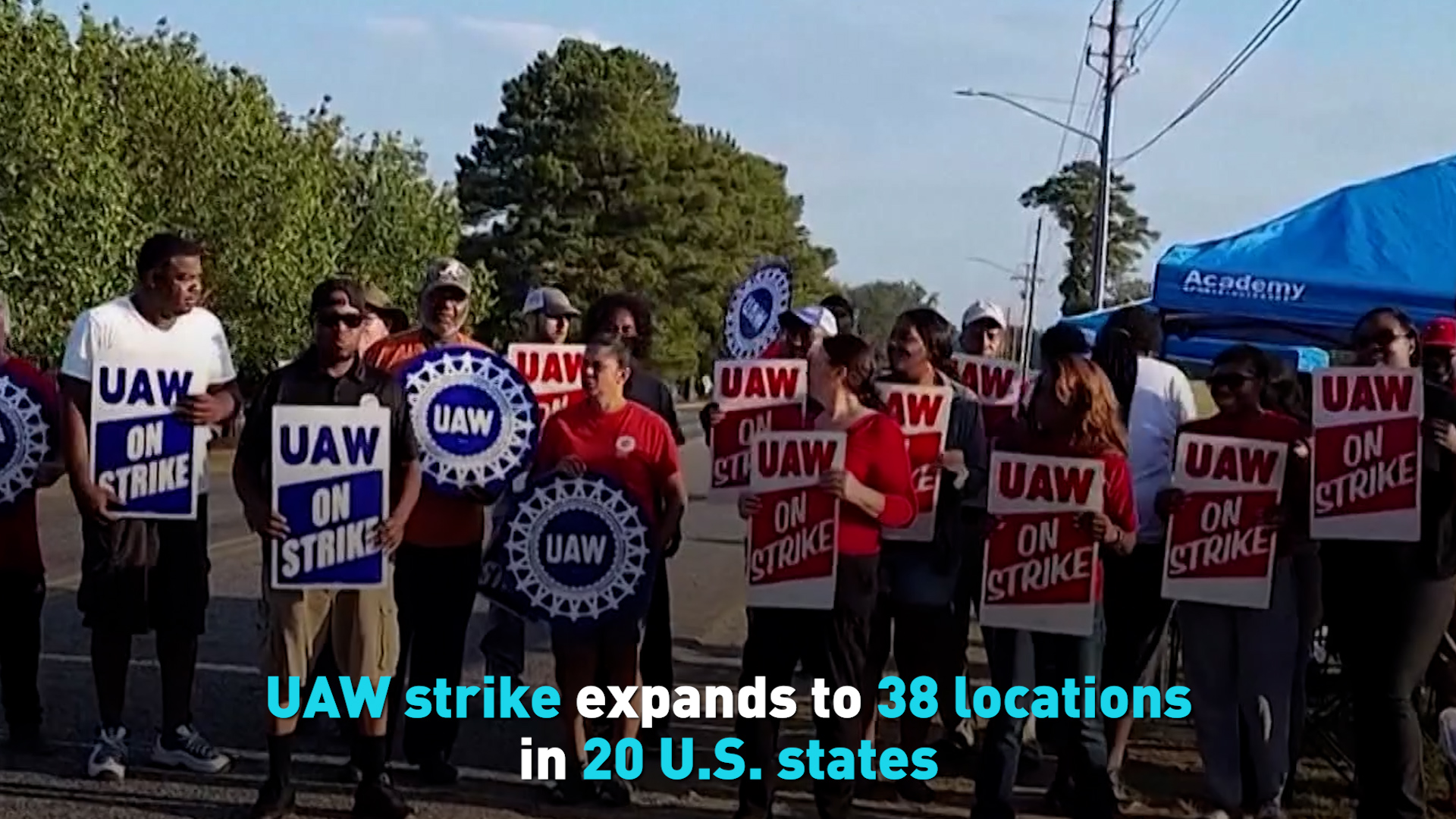 UAW Strike Expands To 38 Locations In 20 U.S. States - CGTN