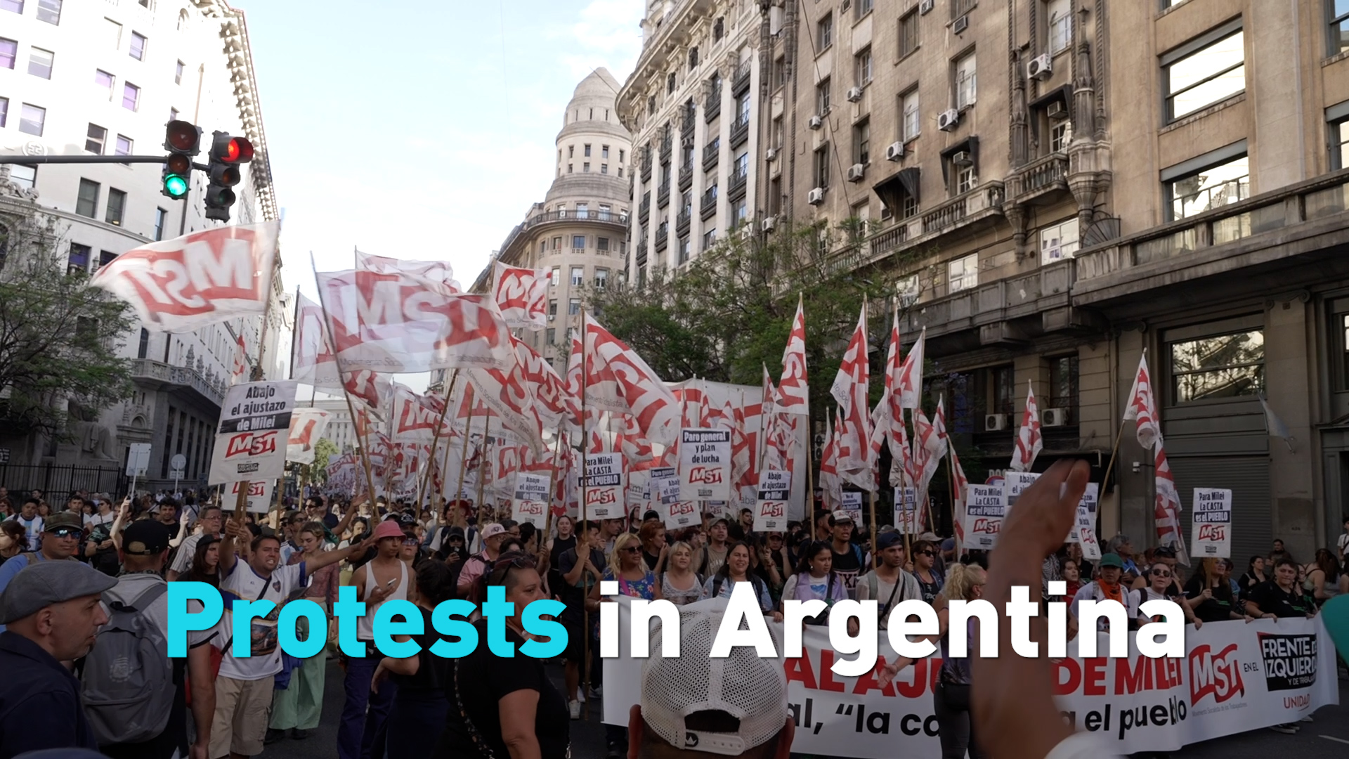 Argentines Protest Against Milei’s Economic Reforms - CGTN