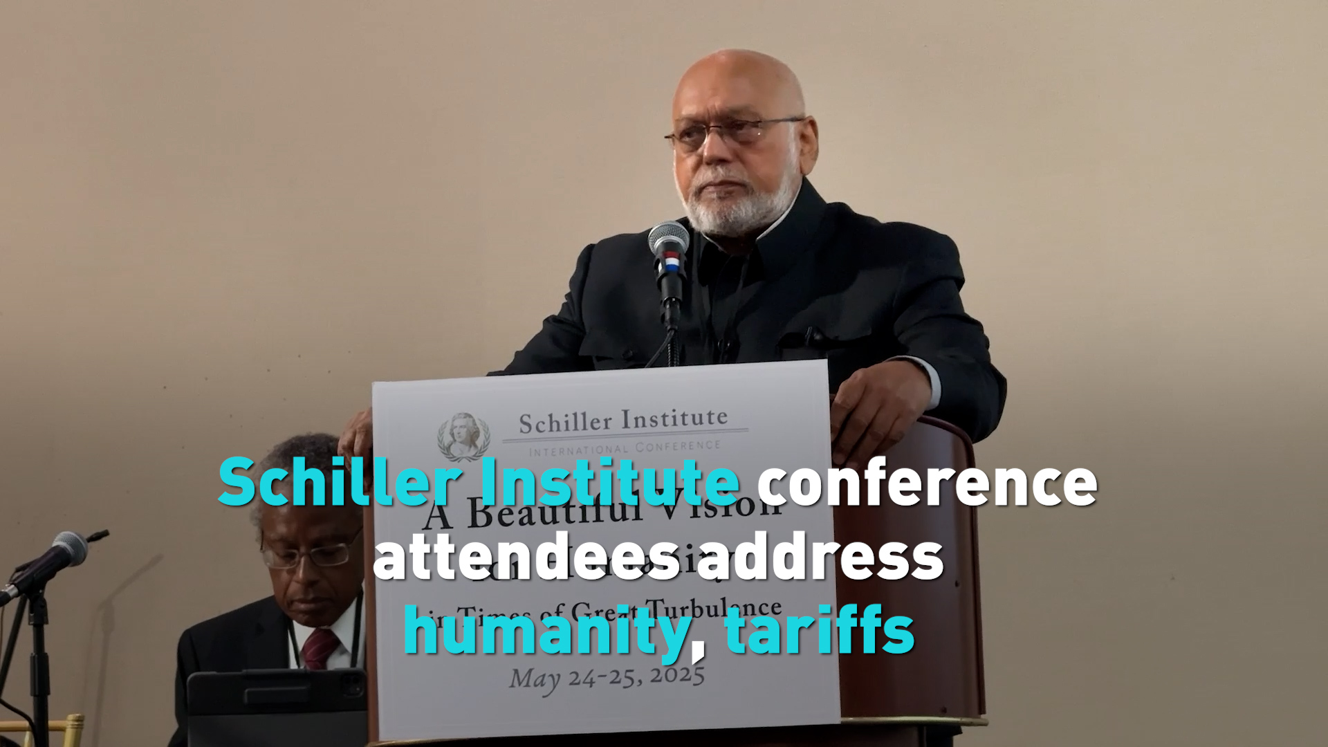 Schiller Institute conference attendees address humanity, tariffs