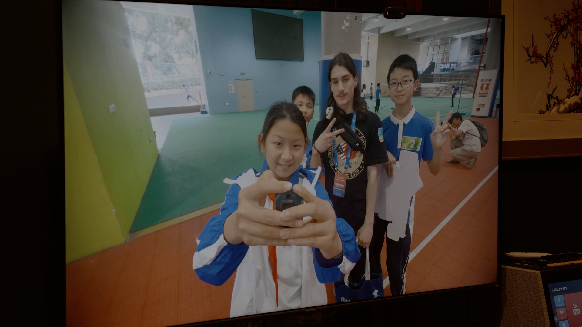 Student pickleball players make history in China