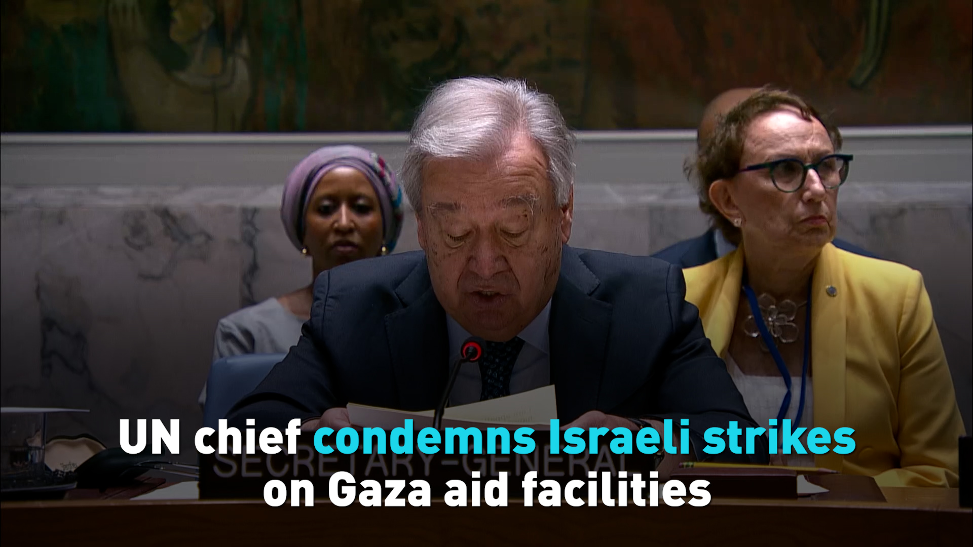 UN chief condemns Israeli strikes on Gaza aid facilities