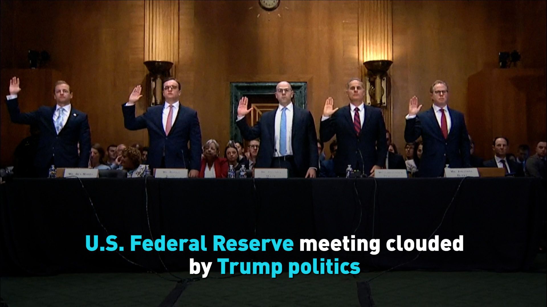 U.S. Federal Reserve meeting clouded by Trump politics Text:
