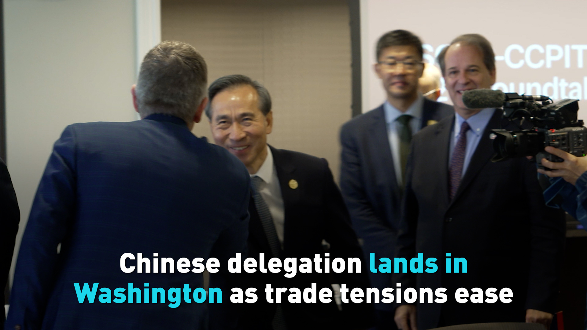 Chinese delegation lands in Washington as trade tensions ease