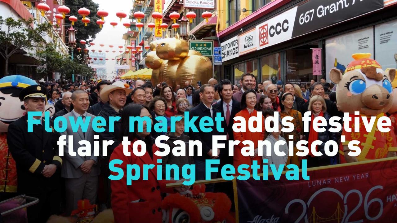 Flower market adds festive flair to San Francisco's Spring Festival
