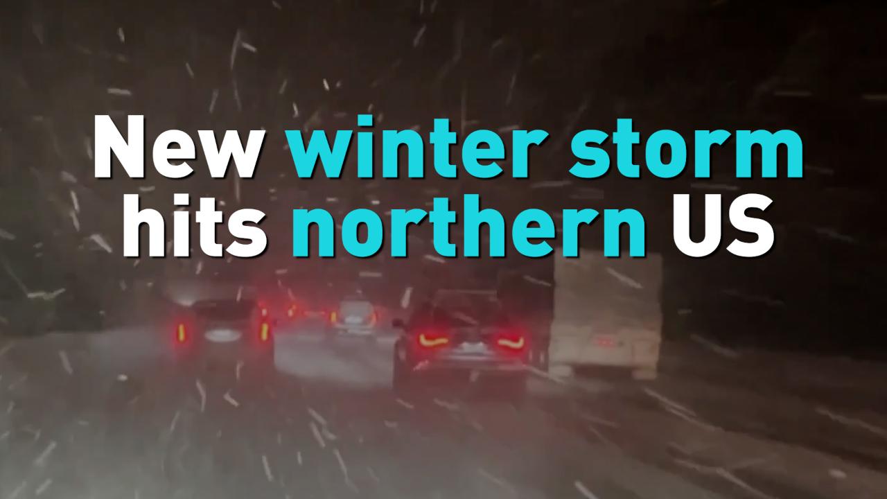 New winter storm hits northern US