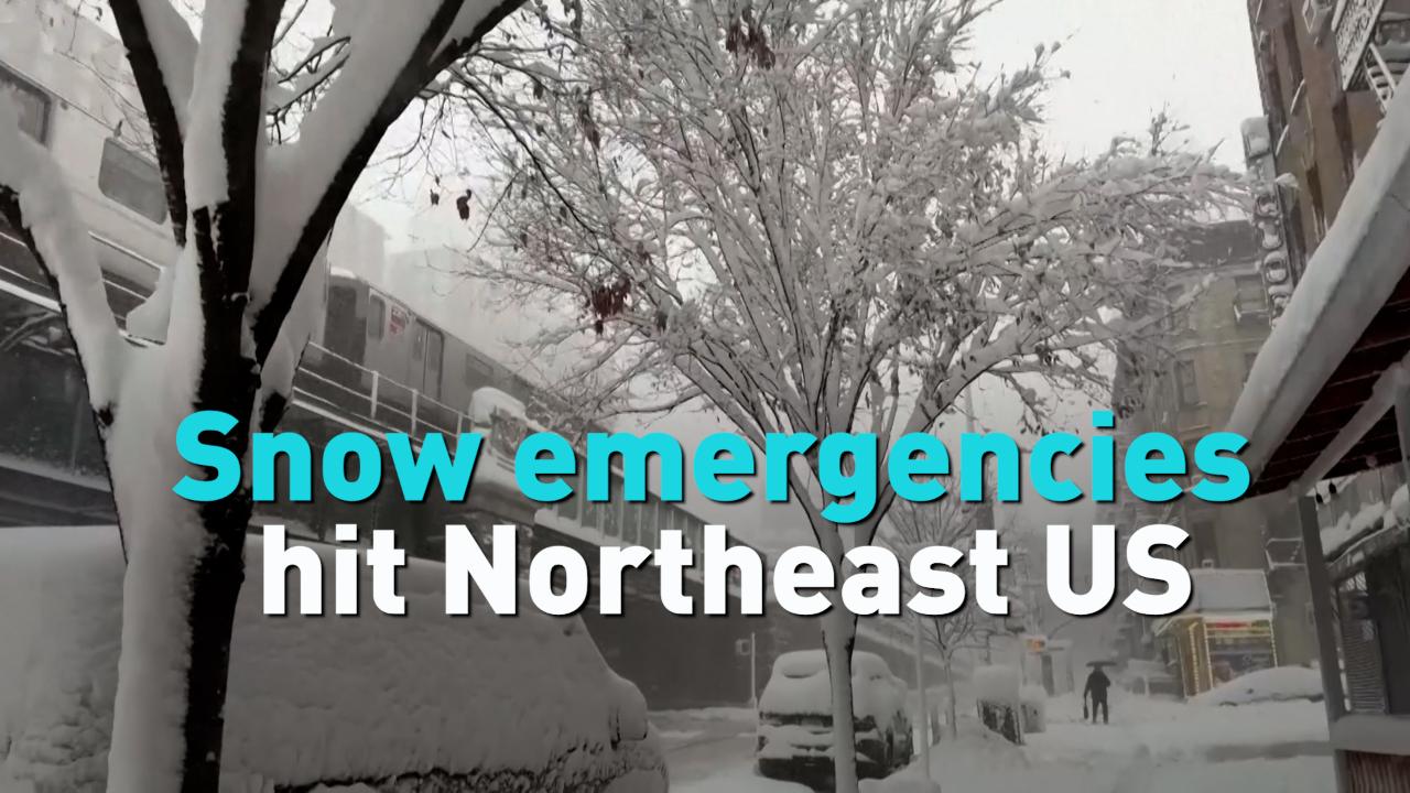 Snow emergencies hit Northeast US