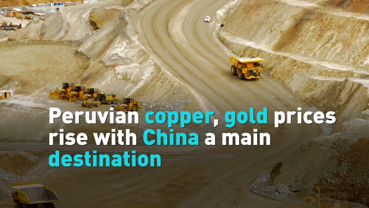 Peruvian copper, gold prices rise with China a main destination